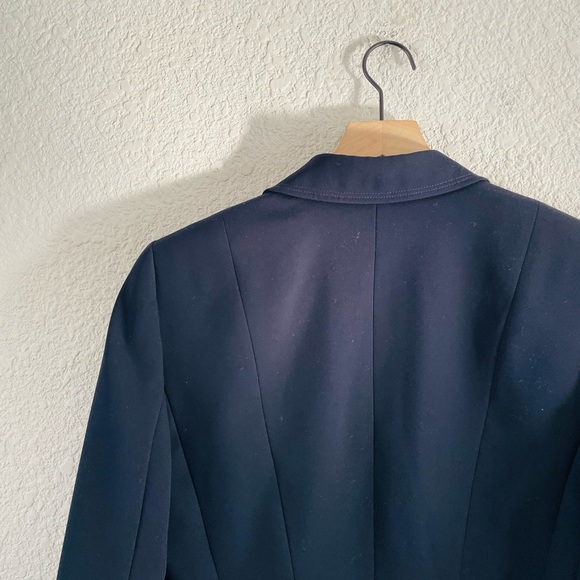 Tahari ASL Navy Blazer Jacket size 8 - Picture 4 of 15